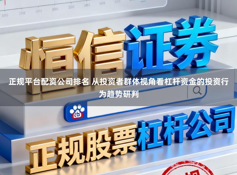 正规平台配资公司排名 从投资者群体视角看杠杆资金的投资行为趋势研判