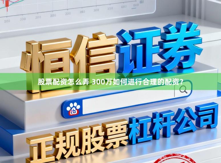 股票配资怎么弄 300万如何进行合理的配资？